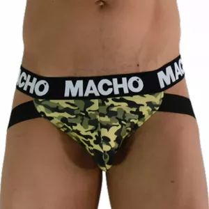 Джокстрэп macho underwear MACHO MX28MV Military Green Size S — поддерживающее мужское белье, эластичный пояс, дышащая сетка