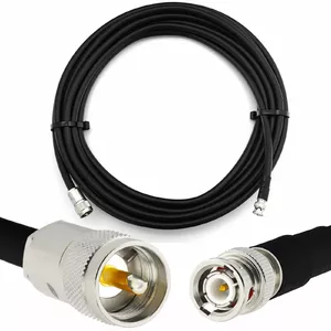 Koaksiālais kabelis Rangeful HF400 BNC vīrietis uz PL259 UHF, 50 Ω, elastīgs, 25 m