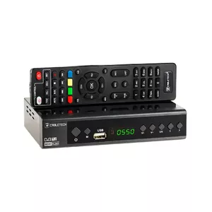 Digital TV Receiver Cabletech URZ0336C DVB-T/T2 H.265 terrestrial tuner, 470–862 MHz, 1 tuner, HDMI, USB, SCART