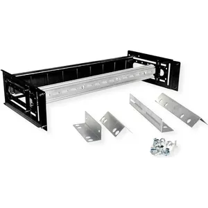 Rack rail carrier ROLINE 26.21.0267, 3 HE, dimensions 133 x 482 x 123 mm (H x B x T), black