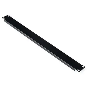 ROLINE 19-inch blanking panel 1U black — steel blind panel for 19" rack