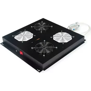19-inch Exhaust Unit ROLINE 26.21.0245, black, 1U rack mount