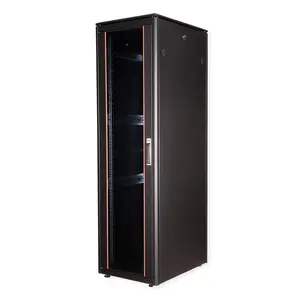 ROLINE 19-inch Network Cabinet Pro 47U, freestanding rack 600x800 mm, glass door, IP20, 600 kg load