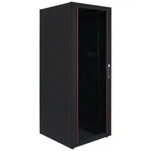Network Cabinet ROLINE 19-inch Pro 42U, 800x800 mm, glass door, black, 600 kg