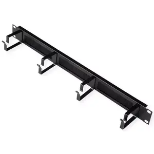 ROLINE 19-inch patch panel 1U with brush strip 44x60mm black