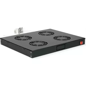 ROLINE 19in Fan Unit 4 Fans with Thermostat, model 26.21.0272 — rack cooling accessory
