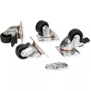 Caster Wheels ROLINE 26.21.0079 load capacity 250 kg set for equipment mobility