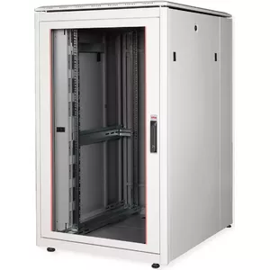 Network cabinet ROLINE Pro 26 HE 800x1000 with glass front door, 26U height, 800×1000 mm footprint