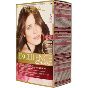 Краска для волос L’Oreal Paris Excellence Creme 6 тёмный блонд — стойкая краска, оттенок 6
