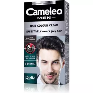 Matu krāsa krēms Delia Cameleo Men 3.0 Tumši brūns 30 ml