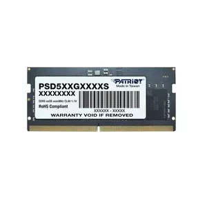 Laptop DDR5 SO-DIMM memory PATRIOT 16GB 5600MHz 262‑pin 1.1V CAS46 unbuffered