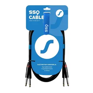 SOUND STATION QUALITY (SSQ) SS-2105 Audio Cable 2x Jack Mono 6.3 mm to 2x Jack Mono 6.3 mm 3 m
