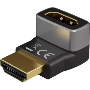 Goobay 72009 video kabeļa adapteris HDMI Type A Standarts Melns Sudrabs