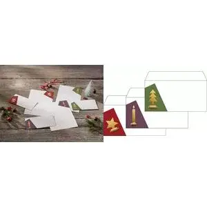 Комплект конвертов sigel DU257 DIN Lang, на клеевой основе, белая бумага 90 г/м²