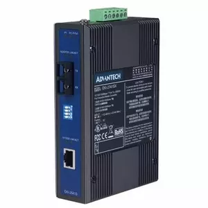 Медиаконвертер ADVANTECH EKI-2541S-AE — Ethernet 10/100 Мбит/с в одномодовое волокно, 1 порт