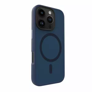 Защитный гибридный чехол Evelatus для iPhone 16 Pro — тёмно-синий, PC+TPU