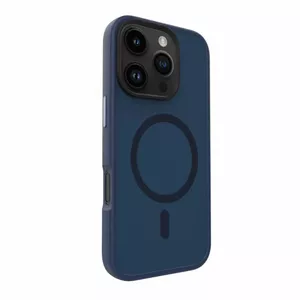 Гибридный чехол Evelatus для iPhone 16 Pro Max — тёмно-синий, сочетание PC и TPU