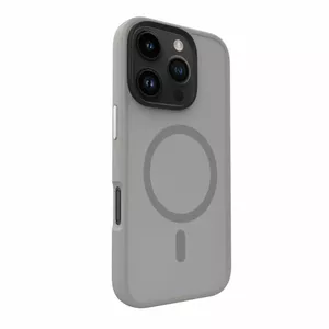 Гибридный чехол Evelatus для iPhone 16 Pro Max с MagSafe, PC + TPU, серебристый