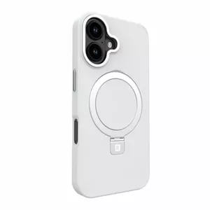 Защитный чехол Evelatus для Apple iPhone 16 матовый серебристый с MagSafe и выдвижной подставкой