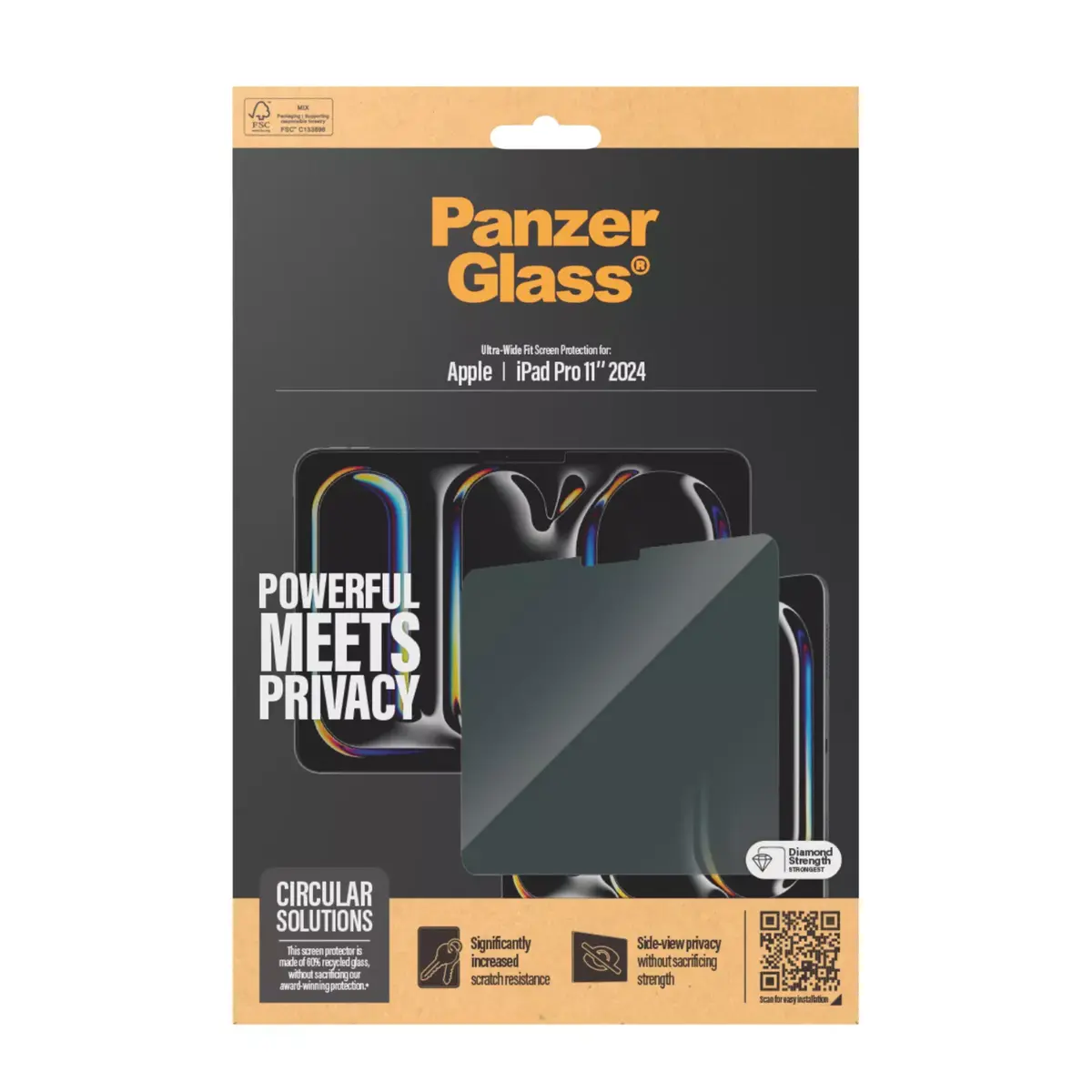 Privātuma ekrāna aizsargstikls PanzerGlass iPad Pro 11" (2024) Photo 3