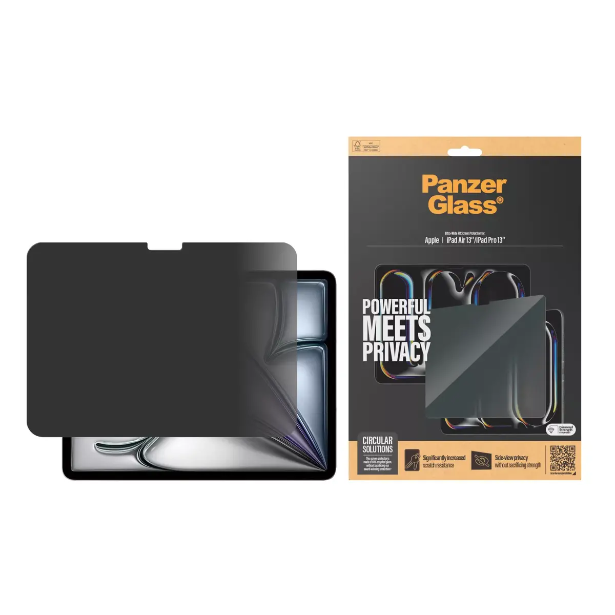 Privātuma ekrāna aizsargstikls PanzerGlass iPad Air 13'' iPad Pro 13'' Photo 2