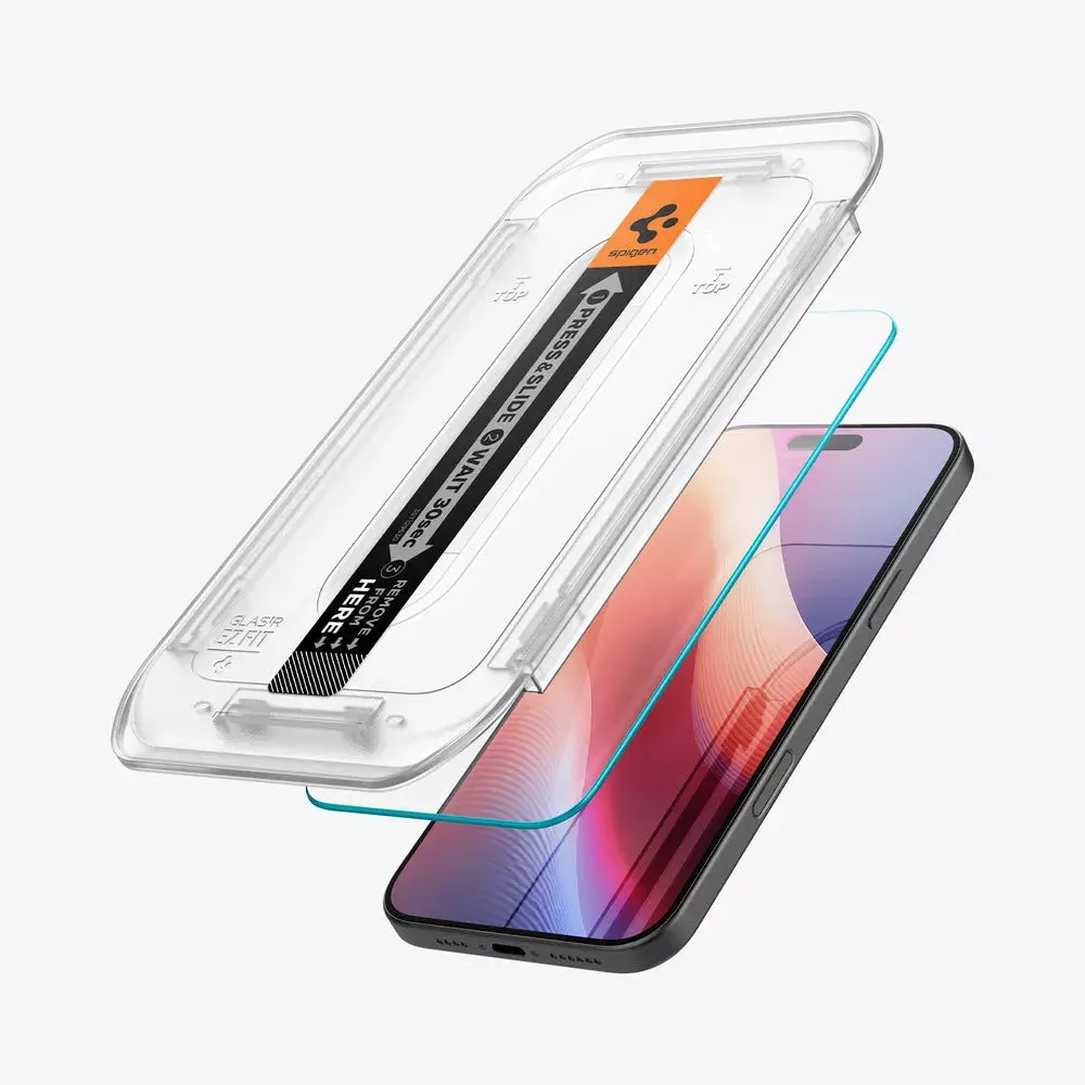 Ekrāna aizsargs Spigen GLAS.tR EZ Fit Apple iPhone 16 Pro Photo 4