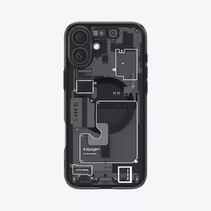 Spigen Ultra Hybrid Zero One mobilā telefona vāks Melns Puscaurspīdīgs