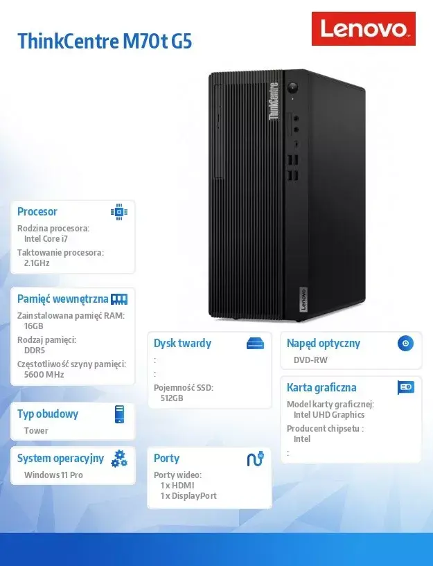 Компьютер ThinkCentre M70t G5 Photo 7
