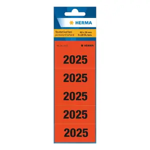 Self-adhesive label HERMA 1685 Rectangle Permanent Red 100 pcs