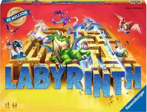 Настольная игра Ravensburger Labyrinth (новое издание) – семейная стратегическая головоломка, MPN 27078