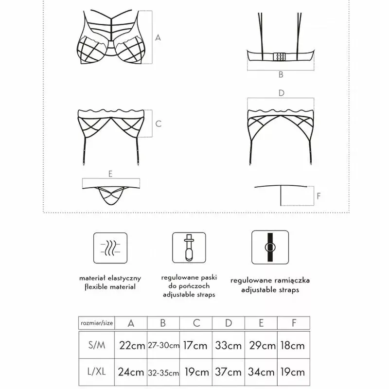 Нижнее белье LIVCO CORSETTI FASHION L/XL SOLEDAD LC 20217 Photo 4
