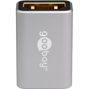 Goobay 72008 video cable adapter HDMI Type A Standard Black Silver