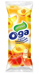 Oga Peach Yogurt Ice Cream in Yogurt Glaze 80ml