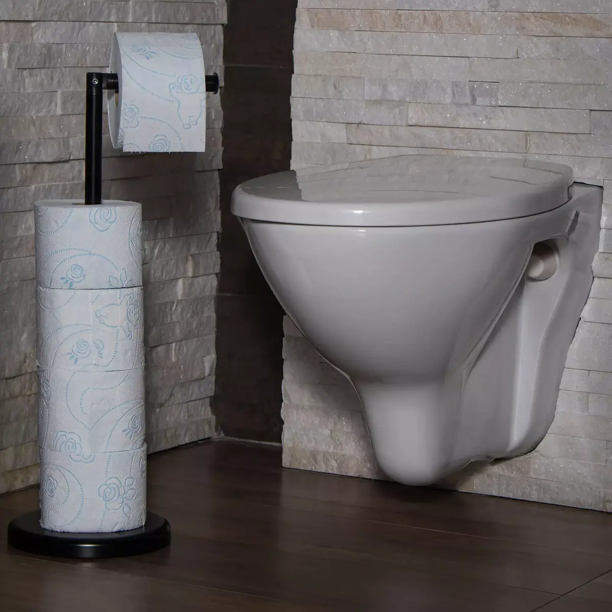 Springos TS0002 Toilet Paper Holder Stand Photo 3