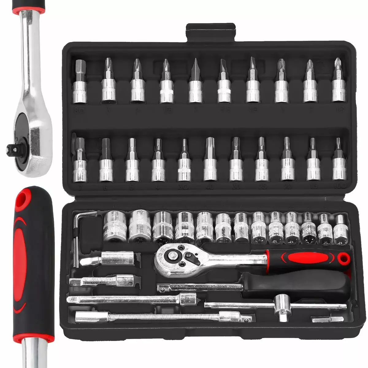 Springos GA0081 Spanner Set 46 Pieces Photo 3