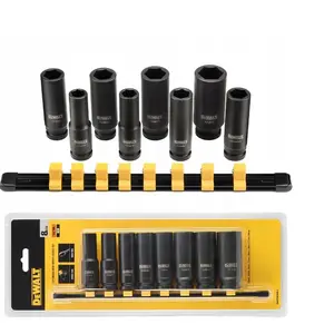 Impact socket set 1/2" DeWalt DWMT86090-0, 8-piece, 1/2-inch drive