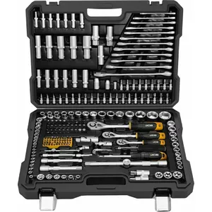 Tool set JCB WRENCH SET 216el 1/2, 3/8, 1/4 JCB-38841 – 216 pieces, three drive sizes