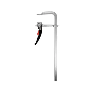 Ratchet clamp YATO YT-63955, carbon steel/PVC, chrome finish, 500 mm height, 120 mm depth