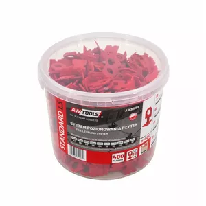 Grīdas starplikas AWTools AW30389, komplekts 400 gab., kopējais svars 1,16 kg