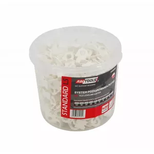 Flooring spacer AWTools AW30381 — pack of 400 spacers, total weight 1.08 kg