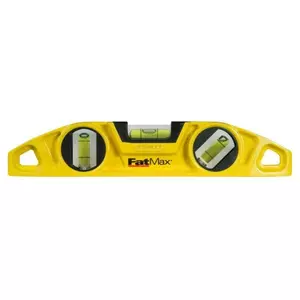 Spirit level STANLEY FatMax TORPEDO 22 cm — 3 vials, magnetic base