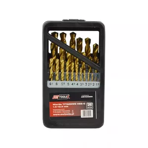 Drill bit set AWTools AW42325 — 25 pieces, pack weight 1.14 kg