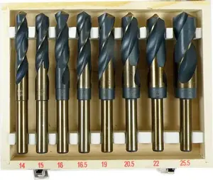 Drill Bit Set Silver 8 pieces model 10419 — high-speed steel cobalt alloy