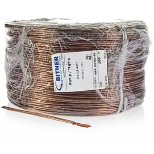 Skaļruņu kabelis BITNER BiTsound PGY-p 2x1 mm² 100 m ruļļis