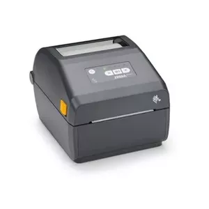 Etiķešu printeris Zebra ZD421 — tiešā termiskā drukāšana, 203 x 203 DPI, drukas platums 104 mm, 152 mm/s, LCD, vads un Bluetooth, pelēks