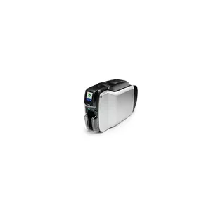 Plastic card printer Zebra ZC300 — Dye-sublimation/Thermal transfer, 300x300 DPI, LCD, 100-sheet input, Ethernet, Silver/Black
