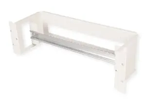 Rack rail ROLINE 26.21.0102 — steel silver, 1 pc, for 19" rack mounting