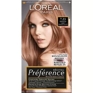 Permanent Hair Color L’Oreal Paris Recital Preference 7.23 Rich Rose