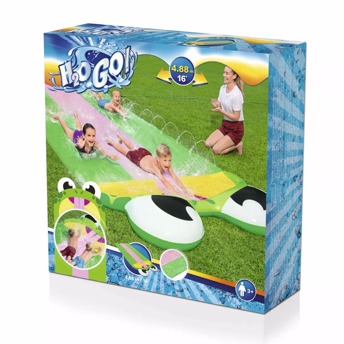Dārza ūdens slaids Bestway H2OGO! Friendly Frog Slide Photo 12