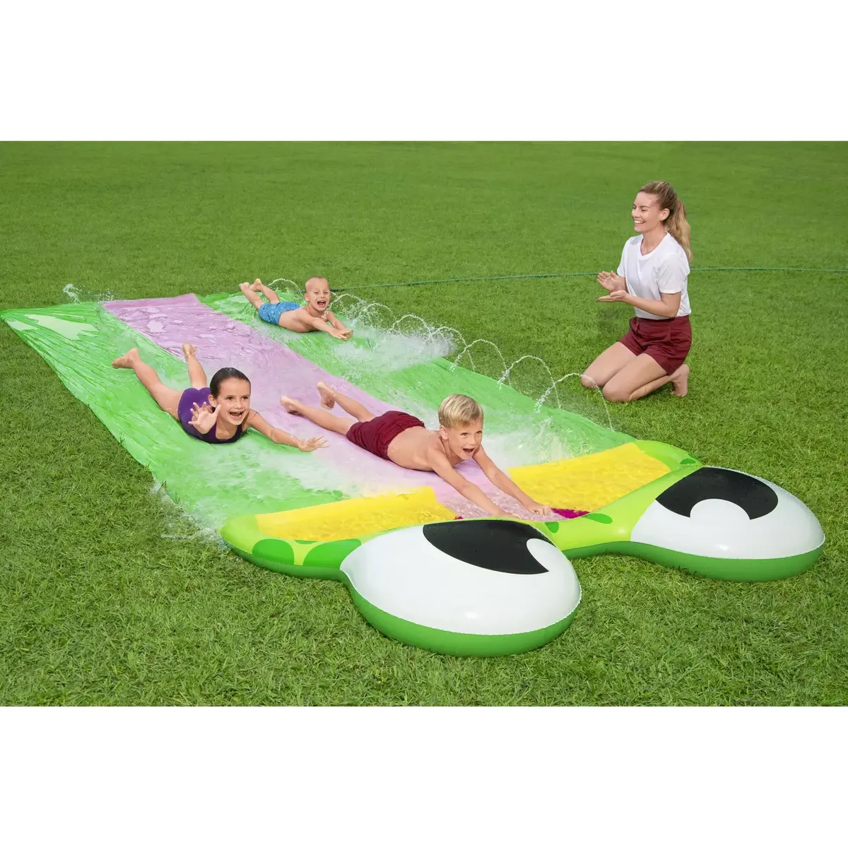 Dārza ūdens slaids Bestway H2OGO! Friendly Frog Slide Photo 18